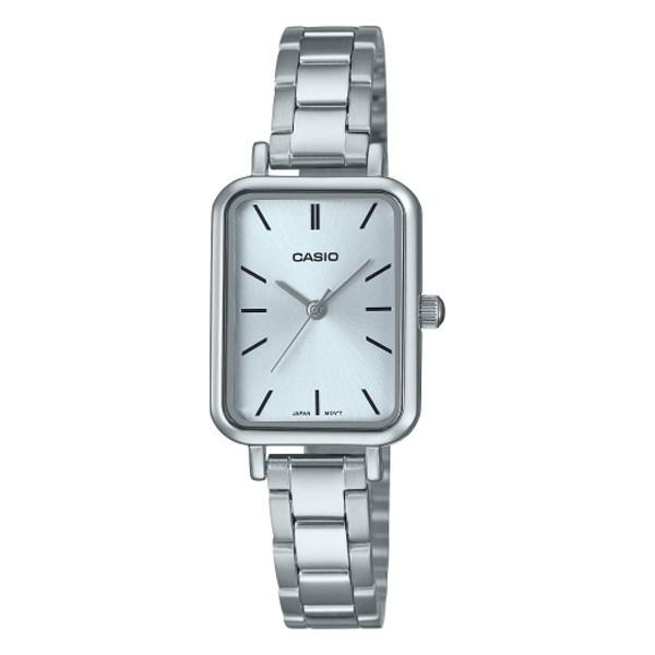 Casio Women's Square Metal Band Watch LTP-V009D-2E