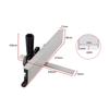 Angle Plate Ruler Miter Gauge Aluminum Alloy DIY For Table Saw Multifunction Push Block Fence System Woodworking Tools