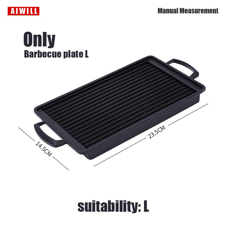 Портативный гриль для барбекю AIWILL, корейская еда, угольная печь, плита для барбекю, духовка для приготовления на древесном угле, бытовой, уличный, многоразовый ящик-гриль