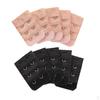 10 Pieces Elastic Bra Extenders 3 Rows 2 Hooks Solid Beige & Black