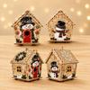 Christmas Art House Project, 1 Set with Raised Holiday Artwork and a Flat Base for Table, Cabinet, or Window Display