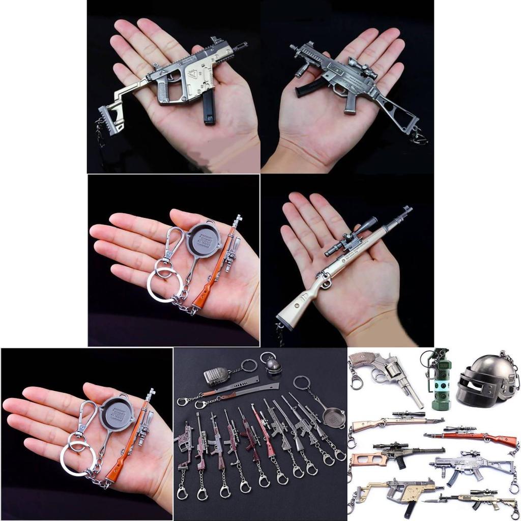 Pubg Sniper Gun Keychain Alloy Weapon Model For Gift And Collectors