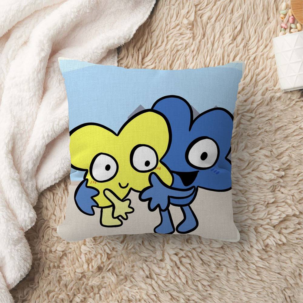 Funny Anime BFDI Cushion Cover Polyester Sofa Cushions Decorative Throw Pillows Home Decoration Pillowcover