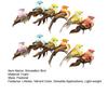 Simulation Bird Feathered Foam Bird Ornament Artificial Sparrow Statue Fake Bird with Clip for DIY Decoration Children Toy