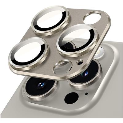 Защитная пленка для объектива камеры из натурального титаново-серого металла для iPhone 16, 15, Pro Max, 14 Plus, 13 Mini, 12, 11, 14Pro, 15Pro, 13Pro, 12Pro, аксессуары для защиты стекла
