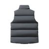 Men's Solid-color Casual Workwear Vest, Men's And Women's Zipper Stand-up Collar Thickened Warm Vest Jacket.