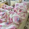 Washed Cotton Four-piece Set, Small Fresh Quilt Cover, Dormitory Bed Sheet Three-piece Set, Bedding