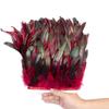 1 Meter Fluffy Natural Rooster Feather Trim Fringe Wedding Decoration Carnival Accessory Sewing Feather Ribbon 15-20 CM