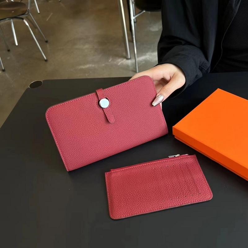 Новый модный верхний слой коровьей кожи с узором личи кожаный кошелек для женщин длинный стиль сумка из натуральной кожи сумка с зажимом для паспорта