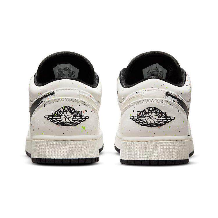 Детские кроссовки Air Jordan 1 Low SE GS Paint Splatter кремового цвета с парусом DH3295-100