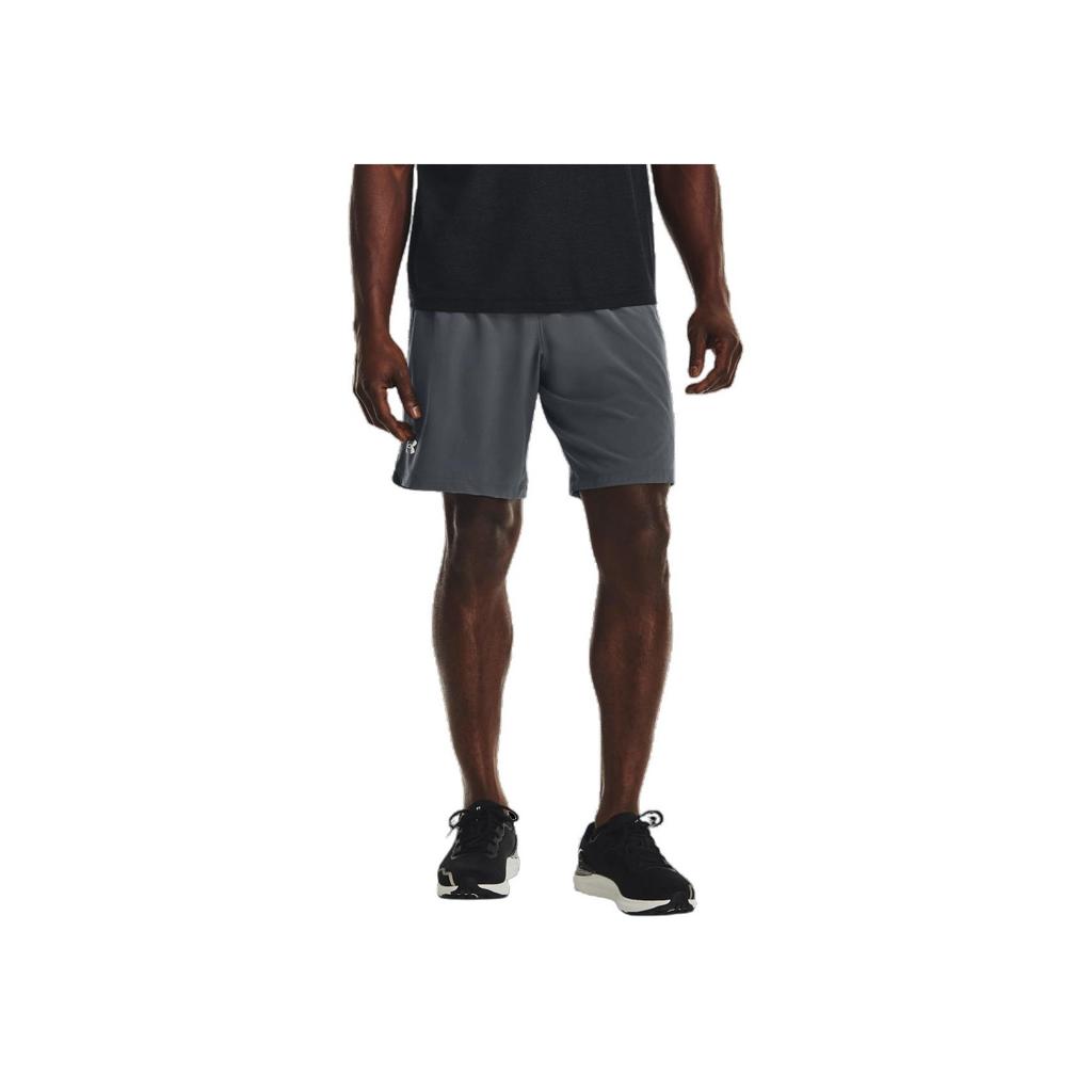 Under Armour Solid Color Sports Straight Shorts Men Bottoms Peach-Grey 1376998-012