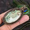 Варисцит Ручная работа Медная проволока Обертка Ювелирный кулон 2.84 N8l34