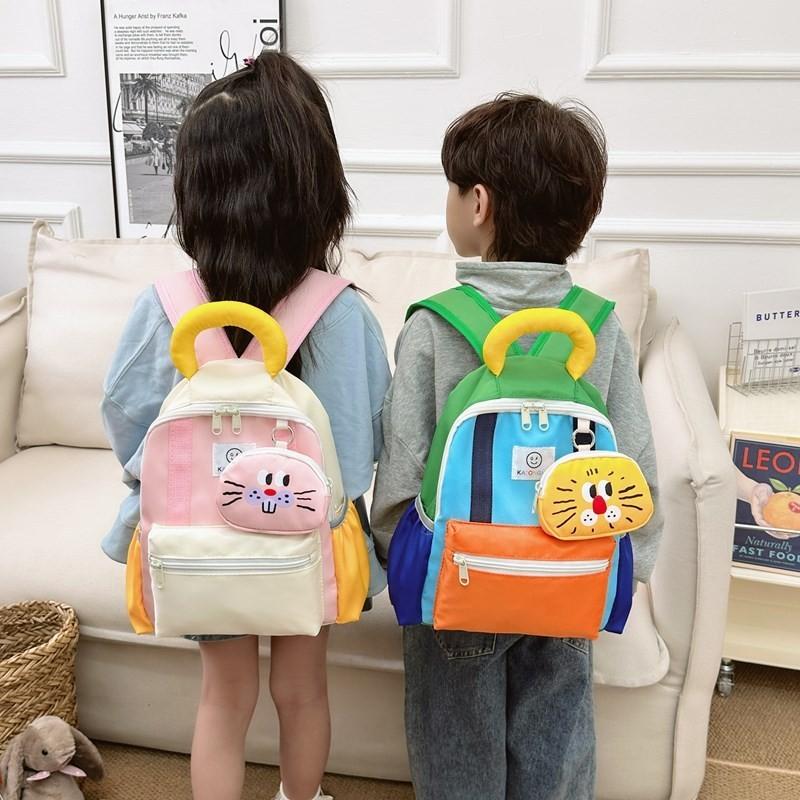 Adorable Lightweight Nylon Kids Backpack For School With Breathable Cotton Lining