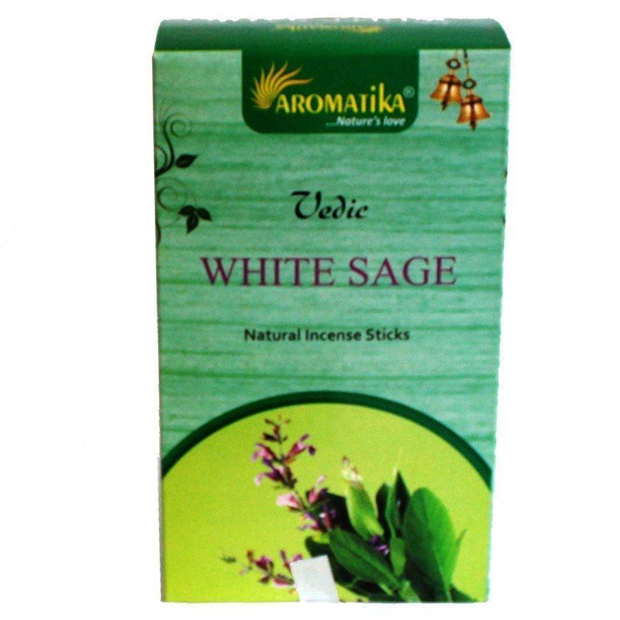 6x White Sage Vedic Incense Sticks, 12 Count