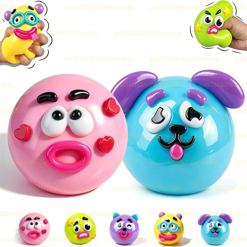 НОВИНКА Smushers Squishy, Игрушка-сквиши «Собачья мордочка» из коллекции Curiosities, Мягкая, Формируемая, Милая, Медленно восстанавливающая форму, Игрушка для сжатия, Расслабляющая, Сенсорная