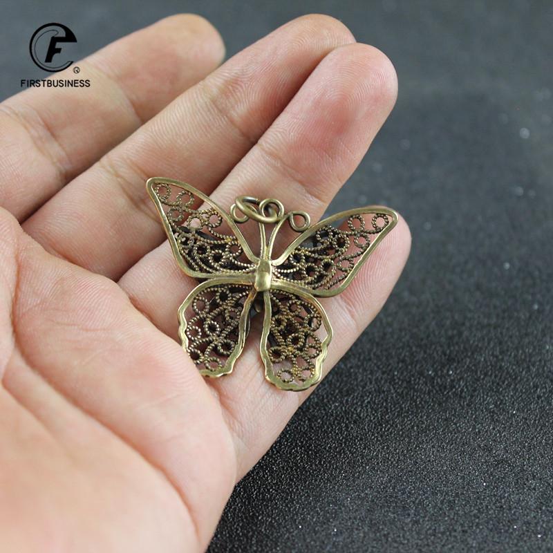 Милое ожерелье с подвеской-бабочкой для женщин, для коктейльной вечеринки, эффектные брелоки в медном стиле, корейская модная бижутерия в подарок