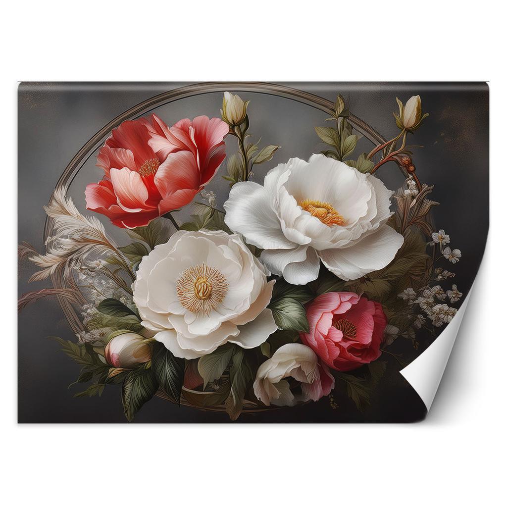 Wallpaper Natural Botanicals Foliage Flowers