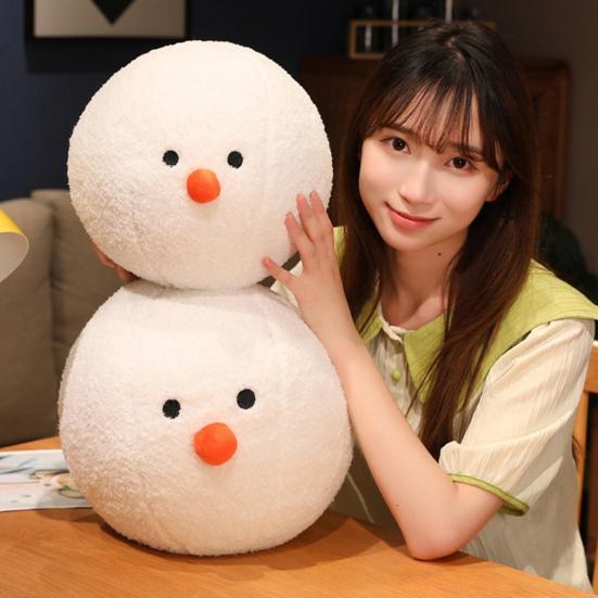 Рождественская плюшевая рождественская милая мультяшная кукла-снежок, кукла, плюшевая подушка, украшение, мягкая кукла, игрушка, подушка