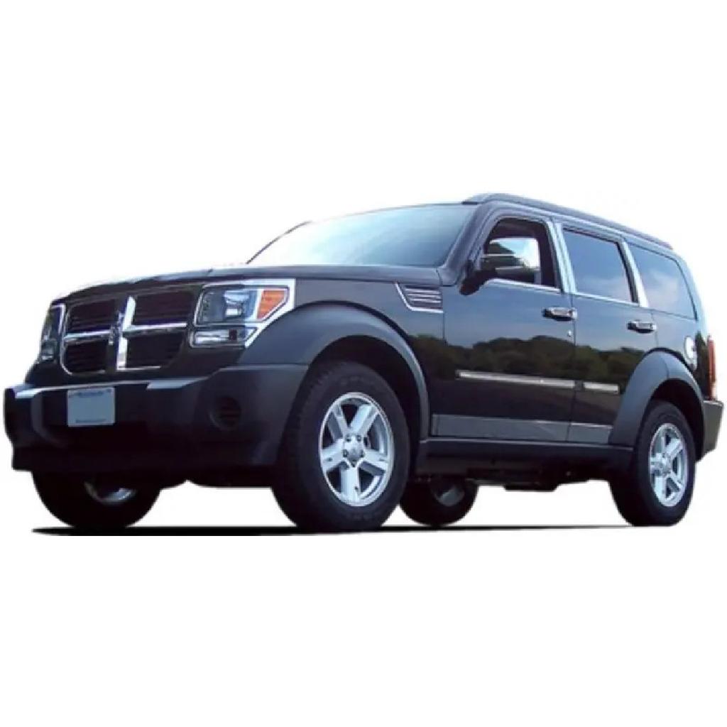 Chrome Door Handle Cover and Mirror Cover Set For 08-12 Jeep Liberty / 2007-2012 Dodge Nitro