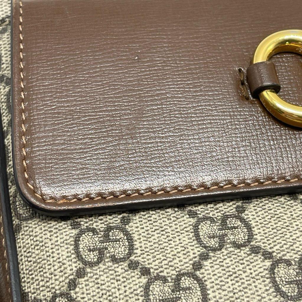 [Pre-Owned] Gucci Horsebit 1955 Small Shoulder Bag 'Beige/Ebony' - Very Good #1U5QXEV