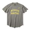 Michigan Basketball Arch Logo Round Hem Stone T-Shirt, Medium, SMT25025M