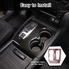 Накладка на панель переключения передач для Honda Pilot 2016-/ Ridgeline -/ Passport -, ABS автомобильные центральные консоли, крышка подстаканника, протектор, аксессуары