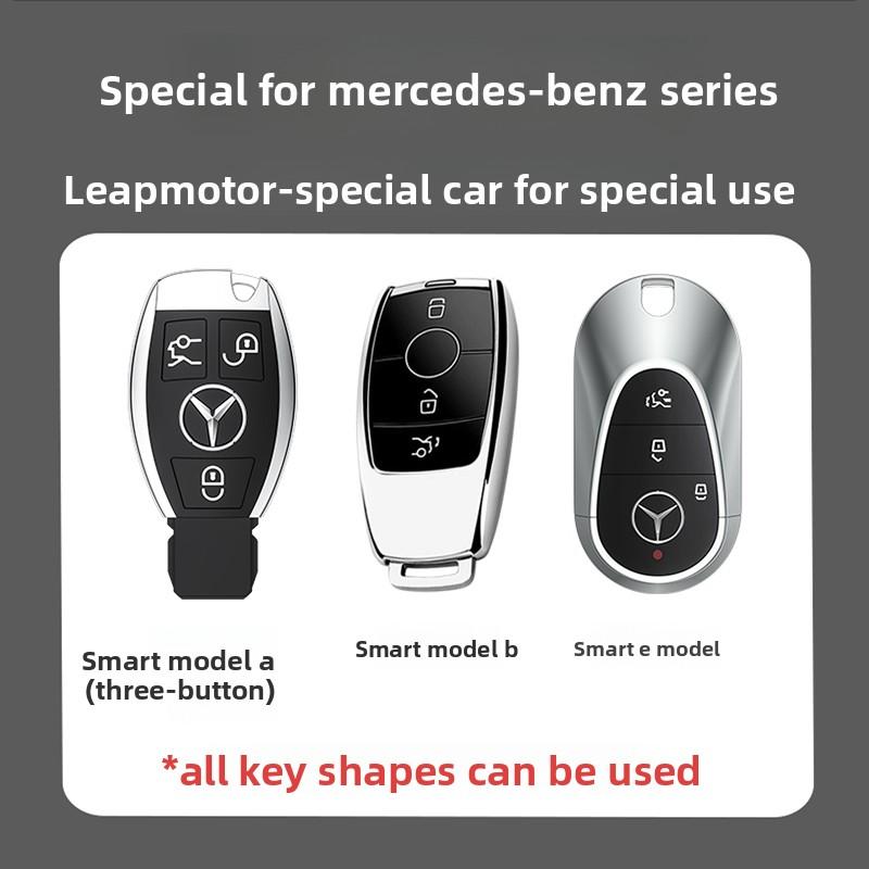 PZQ2 Fashion Car Remote Key Case Cover Shell For Mercedes Benz A C E S G Class GLC CLE CLA GLB GLS W177 W205 W213 W222 X167 AMG