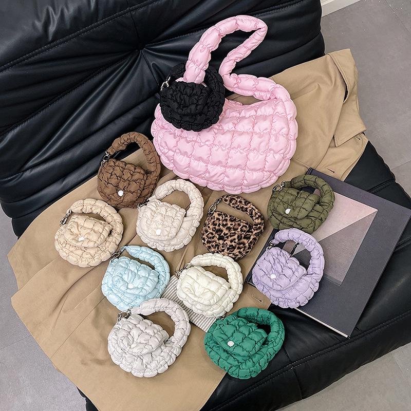 Трендовая плиссированная сумка-облако: Шикарная, Миниатюрная, Универсальная Сумка-Аксессуар в Модном Корейском Стиле