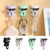 Creative Plastic Cartoon Cat Hooks Decorative Wall Hanging Key Hangers Waterproof Sunglasses Cat Hooks Bathroom