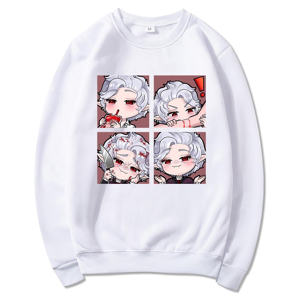Kawaii забавная толстовка с капюшоном Astarion женская эстетичная винтажная толстовка с рисунком унисекс аниме мультфильм повседневные пуловеры кофты одежда
