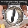 Double Flavor Hot Pot Stainless Steel Split Hot Pot with Anti-Scald Handles Chinese Induction Shabu Hot Pot for Kitchen Stove