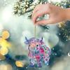 Acrylic Hanging Pendant with Lanyard Easy To Hang Animal Shaped Colorful Versatile Ornament Car Rearview Mirror Accessories