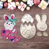 Easter Egg Bunny Metal Stencil Embossing Cutting Dies for Diy Scrapbooking Paper  Stamps for Card Embossing Craft Decor