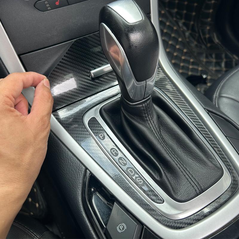 For Ford Edge 2015-2018 Interior Central Control Panel Door Handle 5D Carbon Fiber Sticker Decals Car styling Accessorie