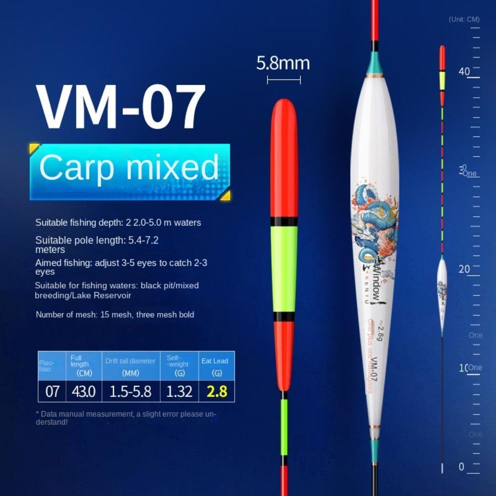 Eye-catching Triangle Tail Floats Bobbers Slip Drift Tube Fishing Floats  Fishing