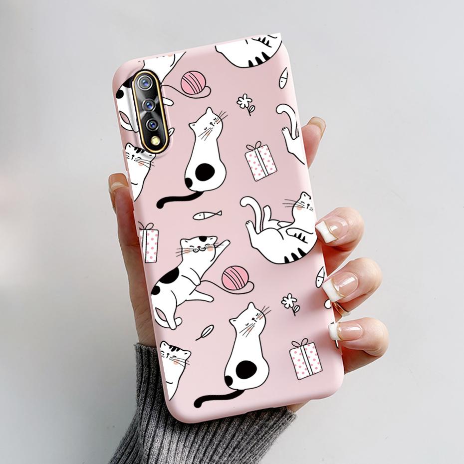 For vivo S1 Case 1907 V1913A Phone Cover Cute Rabbit Panda Shockproof Bumper For Vivo V17 Neo Fundas For Vivo Z5 IQ00 855 Coque