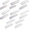 Stainless Steel Ruler with Inches Centimeters Scales Math Measuring Ruler Geometry Drafting Tool for Drawing Drafting