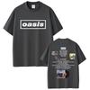 Футболка O-Oasis Футболки британской рок-группы Мужская Женская Повседневная Футболка оверсайз Мужские Высококачественные Хлопковые Футболки с коротким рукавом