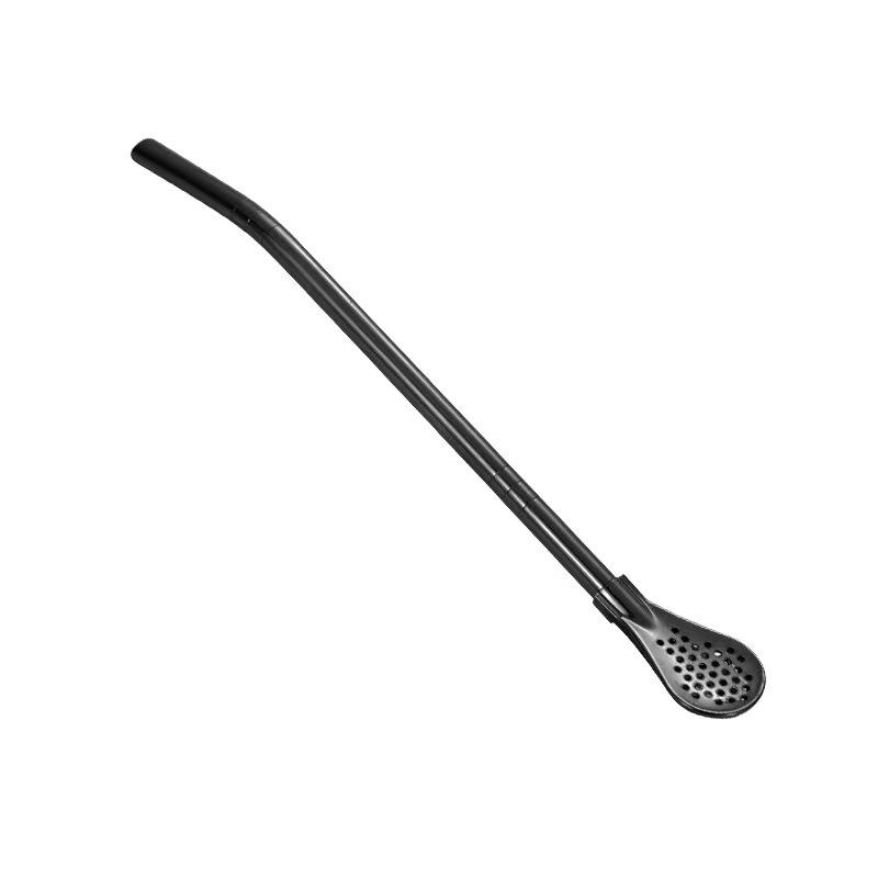 Красочные соломинки для питья чая из нержавеющей стали 304, фильтр для чая мате, многоразовая металлическая кухонная барная ложка для размешивания молочного чая