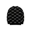 New MLB Old Flower Sweaters Unisex Black 3AKCM0224-50BKS