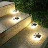 Solar Lights, Outdoor, IP65 Waterproof, Recessed, Wall-Mounted, LED Solar Garden Lights, 4-Piece Set, IP66 Waterproof, Garden Decoration,