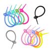 Pack of 10/20/50 Silicone Reusable Bag Twist Wire Fasten Cable Zip Tie Flexible Ties for Organization and DIY Projects