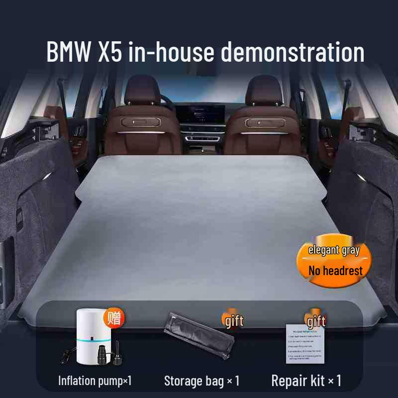 BMW X5 Rear Seat Air Mattress - Inflatable Car Bed for Trunk or Camping