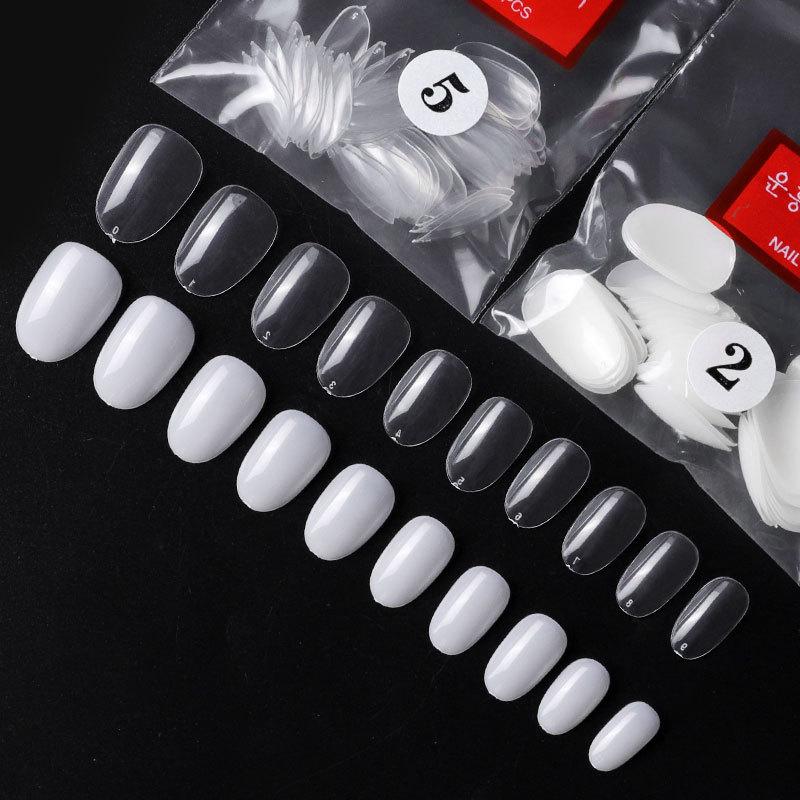 500pcs Instant Soft Gel Nail Tips Sculpted Coffin Stiletto Full Cover Press On Nail Tips Soak Off Salon Custom Nails
