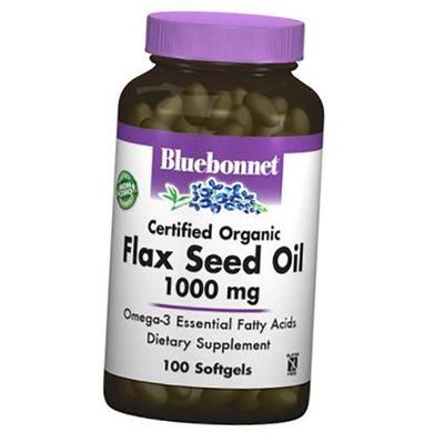 Органическое Масло льна в капсулах, Flax Seed Oil, 100гелкапс (67393002)