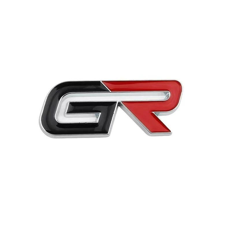 ACH1   3D Металлический Значок-Эмблема Логотипа Автомобиля для Toyota GR Sport C-HR RAV4 Prado Prius Avensis Наклейка на Переднюю Решетку Задний Багажник Аксессуары