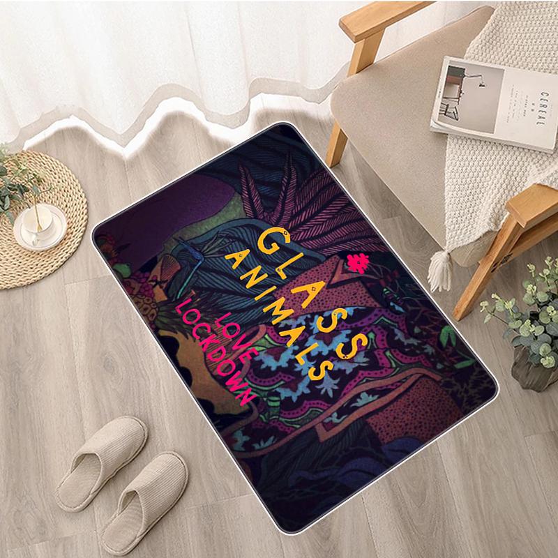 Дверной коврик, стеклянный коврик с животными Zaba, коврик для ванной комнаты, коврик для балкона, моющийся нескользящий кухонный коврик