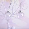 Acrylic Feather Transparent Christmas Ornament Ball