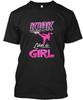 Кик Like A Girl Тхэквондо Футболка Сделано в США Размеры от S до 5XL