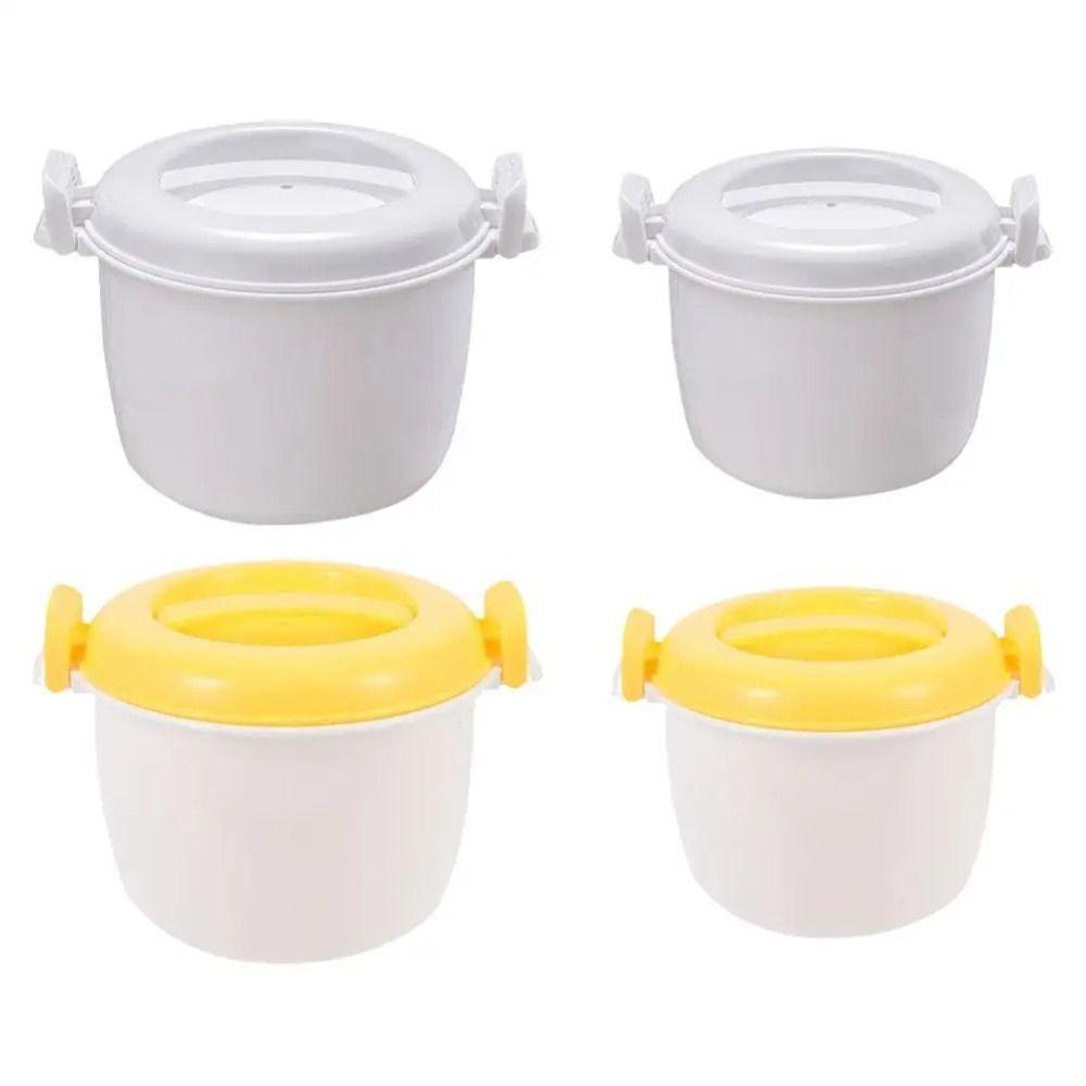 Insulated Lunch Box Microwave Rice Cooker Pastamaker Oven Steamer Heating Bowl Steamer Pot  Kitchen